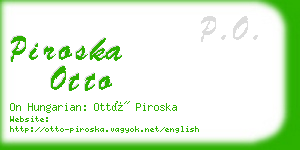 piroska otto business card